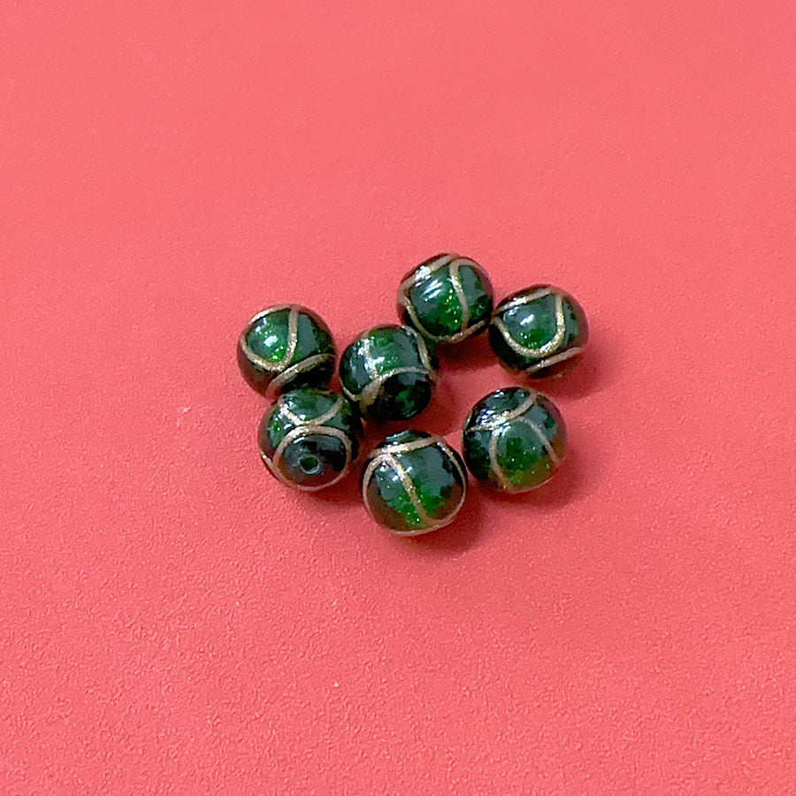 Ancient Foil Noble Lampwork Glass Beads 8 10 12 14mm Multicolor 50pcs 9