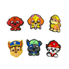 Silicone Focal Beads Paw Patrol Dog Faces 20pcs