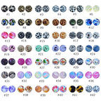 12mm Printed Silicone Beads Animal Print Designs 50pcs 2