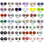 12mm Printed Silicone Beads Animal Print Designs 50pcs 5
