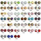 19mm Silicone Beads Printed Animal Pattern 50pcs 9
