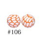 19mm Silicone Beads Printed Animal Pattern 50pcs