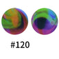 19mm Silicone Beads Printed Animal Pattern 50pcs