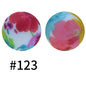 19mm Silicone Beads Printed Animal Pattern 50pcs