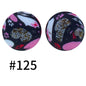 19mm Silicone Beads Printed Animal Pattern 50pcs