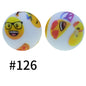 15mm printed silicone beads 529