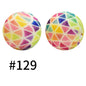 19mm Silicone Beads Printed Animal Pattern 50pcs