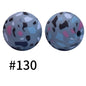 19mm Silicone Beads Printed Animal Pattern 50pcs