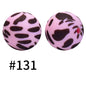 15mm printed silicone beads 534