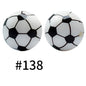 19mm Silicone Beads Printed Animal Pattern 50pcs