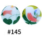 19mm Silicone Beads Printed Animal Pattern 50pcs
