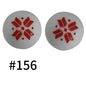 455# 50pcs 15mm Round Printed Silicone Beads Wholesale
