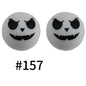19mm Silicone Beads Printed Animal Pattern 50pcs