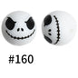 19mm Silicone Beads Printed Animal Pattern 50pcs