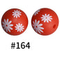 19mm Silicone Beads Printed Animal Pattern 50pcs