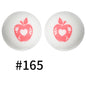 19mm Silicone Beads Printed Animal Pattern 50pcs