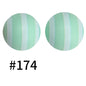 Round Printed Silicone Beads 174