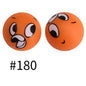 Round Printed Silicone Beads 180