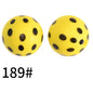 Round Printed Silicone Beads 189
