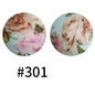 Round Printed Silicone Beads 301