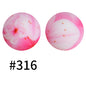 19mm Silicone Beads Printed Animal Pattern 50pcs