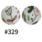 19mm Silicone Beads Printed Animal Pattern 50pcs