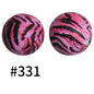 15mm Printed Silicone Beads 50pcs Color #1-#350