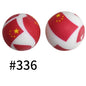 19mm Silicone Beads Printed Animal Pattern 50pcs