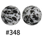 19mm Silicone Beads Printed Animal Pattern 50pcs