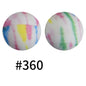 15mm Printed Silicone Beads Color 50pcs #351-#553