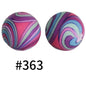 15mm Printed Silicone Beads Color 50pcs #351-#553