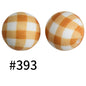 15mm Printed Silicone Beads Color 50pcs #351-#553