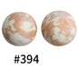 15mm Printed Silicone Beads Color 50pcs #351-#553