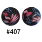 15mm Printed Silicone Beads Color 50pcs #351-#553