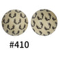 15mm Printed Silicone Beads Color 50pcs #351-#553