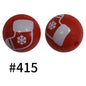 15mm Printed Silicone Beads Color 50pcs #351-#553