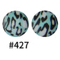 15mm Printed Silicone Beads Color 50pcs #351-#553