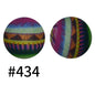 15mm Printed Silicone Beads Color 50pcs #351-#553