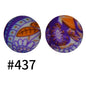 15mm Printed Silicone Beads Color 50pcs #351-#553