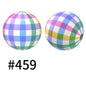 15mm Printed Silicone Beads Color 50pcs #351-#553