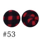 Round Printed Silicone Beads 53