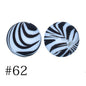 Round Printed Silicone Beads 62