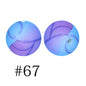 Round Printed Silicone Beads 67