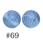Round Printed Silicone Beads 69