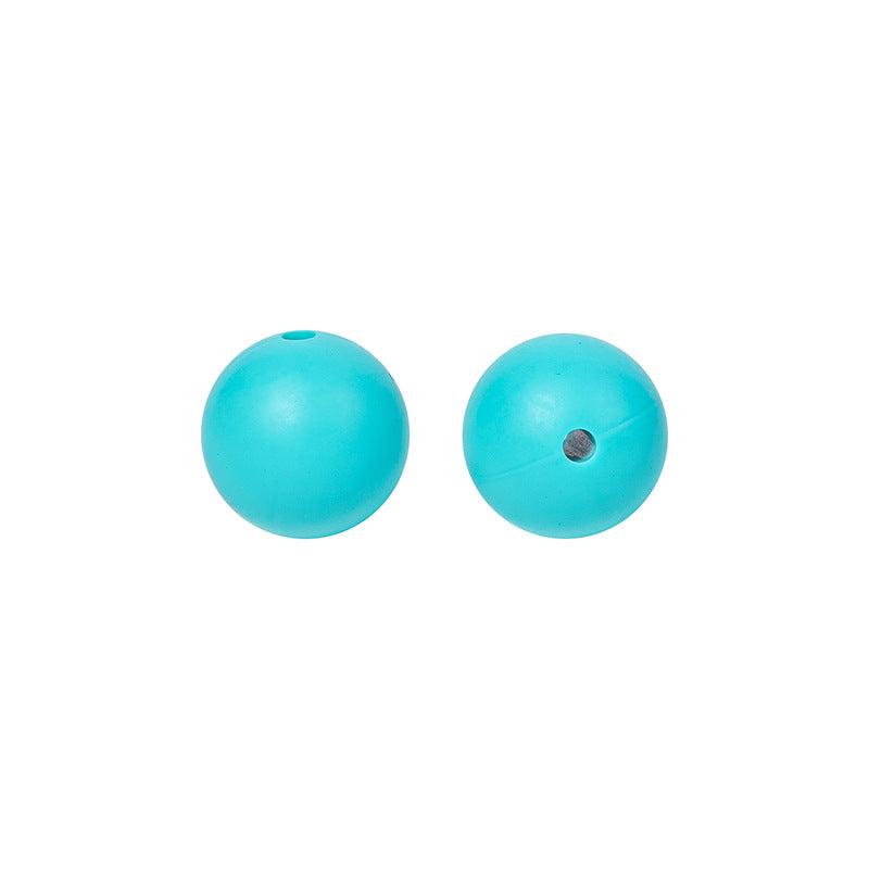 Round solid silicone beads 1