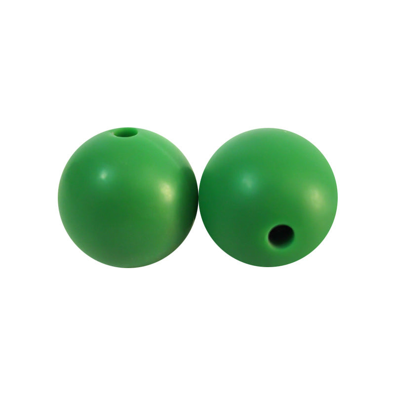Round solid silicone beads 100