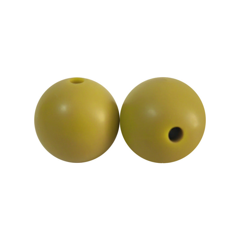 Round solid silicone beads 101
