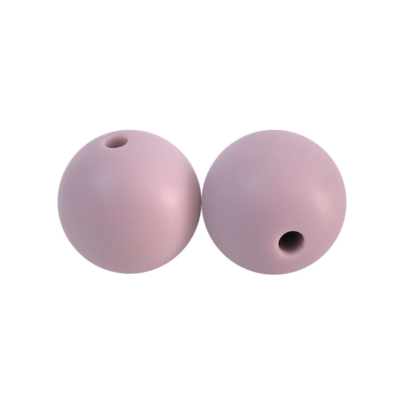 Round solid silicone beads 102
