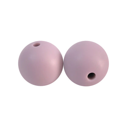 Round solid silicone beads 102