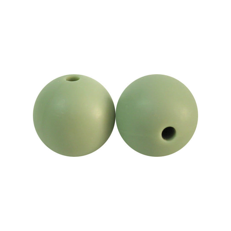 Round solid silicone beads 104